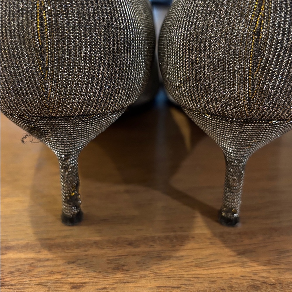 Sarah Flint Gunmetal Heels Sz 39 Sz 8.5 - Picture 5 of 7